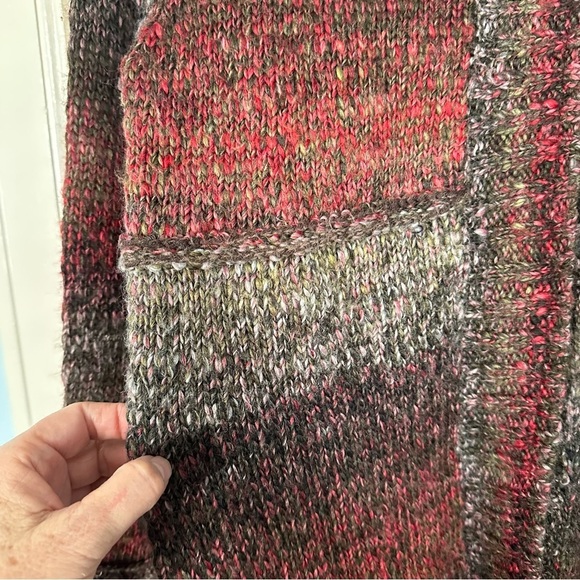 Prana Cardigan Ombre Earth Tones Longline Knit Bell Sleeves Fit & Flare Size M - Picture 6 of 12